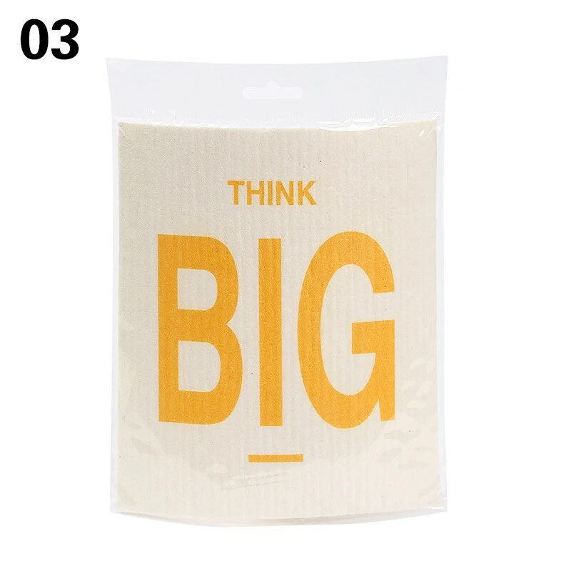 1 tk nõudepesulapp tselluloosist puhastuslapid märjad kuivad majapidamiskalts, trükitud imav nõudelapp korduvkasutatav köök