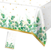 Salveirohelised lehed Ühekordsed laudlinad Lauakate koduks Džunglisafari sünnipäevapeokaunistuseks Baby Shower Pulmatarbed