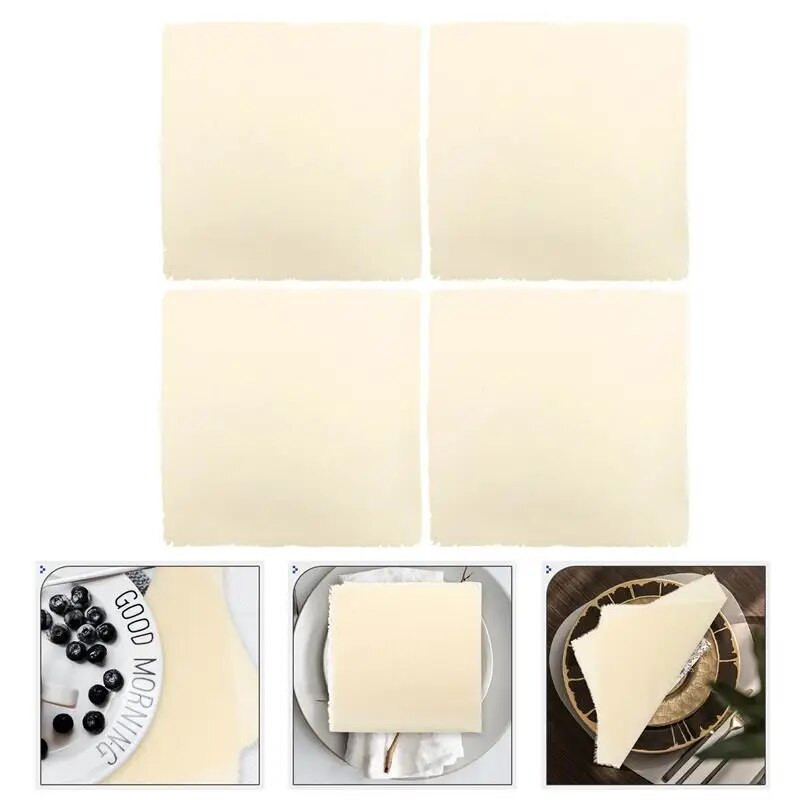 12db szalvéták, felvarrt koktélszalvéta bulikhoz esküvői terítő vászonszalvéták textil pamut vacsoraszalvéta konyhai szalvéták