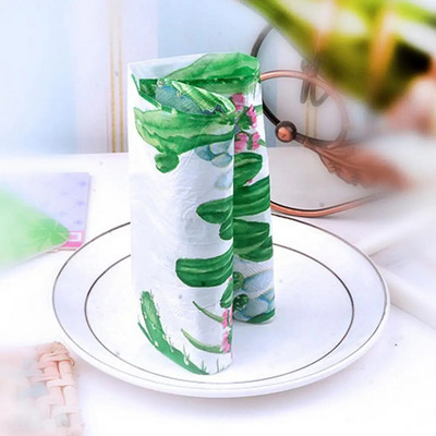 Ștergerea șervețelelor confortabile de prânz de unică folosință cu imprimeu de cactus Materiale pentru nuntă