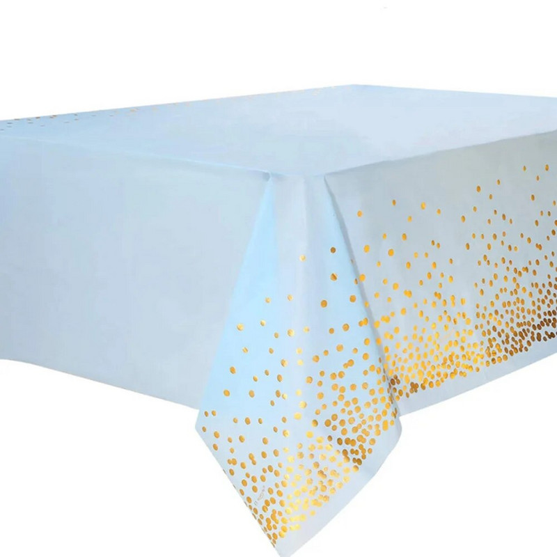 1 kom. Pravokutni stolnjak PE plastika Upotrijebite samo jednom Vodootporan Otporan na ulje za rođendansku zabavu Sredstva za čišćenje Uređenje blagovaonice