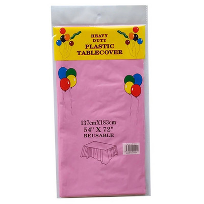 Πλαστικό τραπεζομάντιλο μιας χρήσης, Ορθογώνιο 6 x 4,5 πόδια, Καλύμματα τραπεζιών για πάρτι, φεστιβάλ, μπαρ, επέτειο