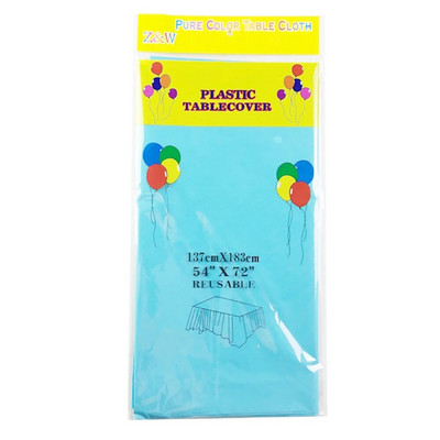 Πλαστικό τραπεζομάντιλο μιας χρήσης, Ορθογώνιο 6 x 4,5 πόδια, Καλύμματα τραπεζιών για πάρτι, φεστιβάλ, μπαρ, επέτειο