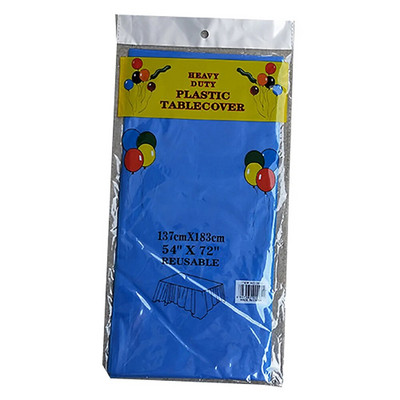 Πλαστικό τραπεζομάντιλο μιας χρήσης, Ορθογώνιο 6 x 4,5 πόδια, Καλύμματα τραπεζιών για πάρτι, φεστιβάλ, μπαρ, επέτειο