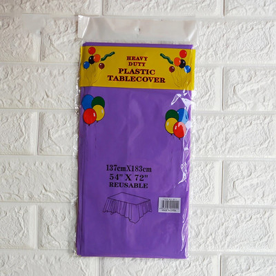 Πλαστικό τραπεζομάντιλο μιας χρήσης, Ορθογώνιο 6 x 4,5 πόδια, Καλύμματα τραπεζιών για πάρτι, φεστιβάλ, μπαρ, επέτειο