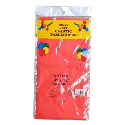 Πλαστικό τραπεζομάντιλο μιας χρήσης, Ορθογώνιο 6 x 4,5 πόδια, Καλύμματα τραπεζιών για πάρτι, φεστιβάλ, μπαρ, επέτειο