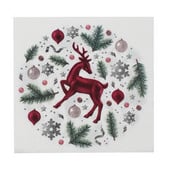 Salvete za jednokratnu upotrebu Debela drvena masa Dekoracija blagovaonskog stola Božićna zabava Salvete za zabavu sobova Salvete za večeru za zabavu