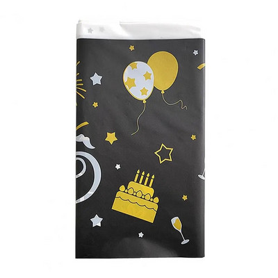 Šiuolaikinės vienkartinės vaivorykštės staltiesės spausdintos stalo užtiesalai Sulankstomas plastikinis stalo užvalkalas Gimtadienio vakarėlio dekoro reikmenys