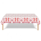 Sõbrapäeva laudlina südameõhupalliga kingimustriline ühekordne lauakate Mustuskindel laudlina romantiline sündmuse sisekujundus