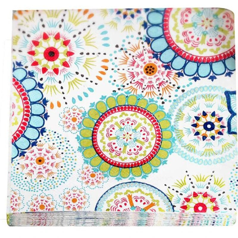 Aukštos kokybės spausdinimo popierinis rankšluostis, spalvotas saulėgrąžų šeimos vakarėlio stalo dekoravimas, aplinkos apsauga grynos medienos masės popierinis rankšluostis