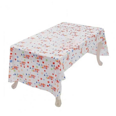 Jednokratni pokrivač za stol Jednokratni stolnjak s printom zvijezda za dječju rođendansku proslavu Baby Shower Wedding Decor 137 X 274 cm Print zvijezda
