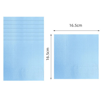 Vientisa šviesiai mėlyna tema Gimtadienis Super mergaičių papuošalai Vakarėliui Vienkartiniai stalo reikmenys Popierinės servetėlės Puodeliai Lėkštės Staltiesės Šiaudeliai