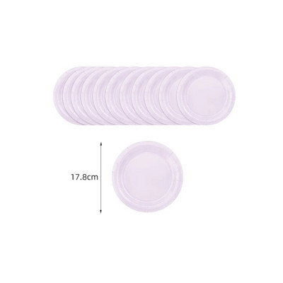 Soliidne helelilla teema Sünnipäev Super Tüdrukute Kaunistused Pidu Ühekordsed lauanõud Pabersalvrätikud Tassid Taldrikud Laudlinad Õled