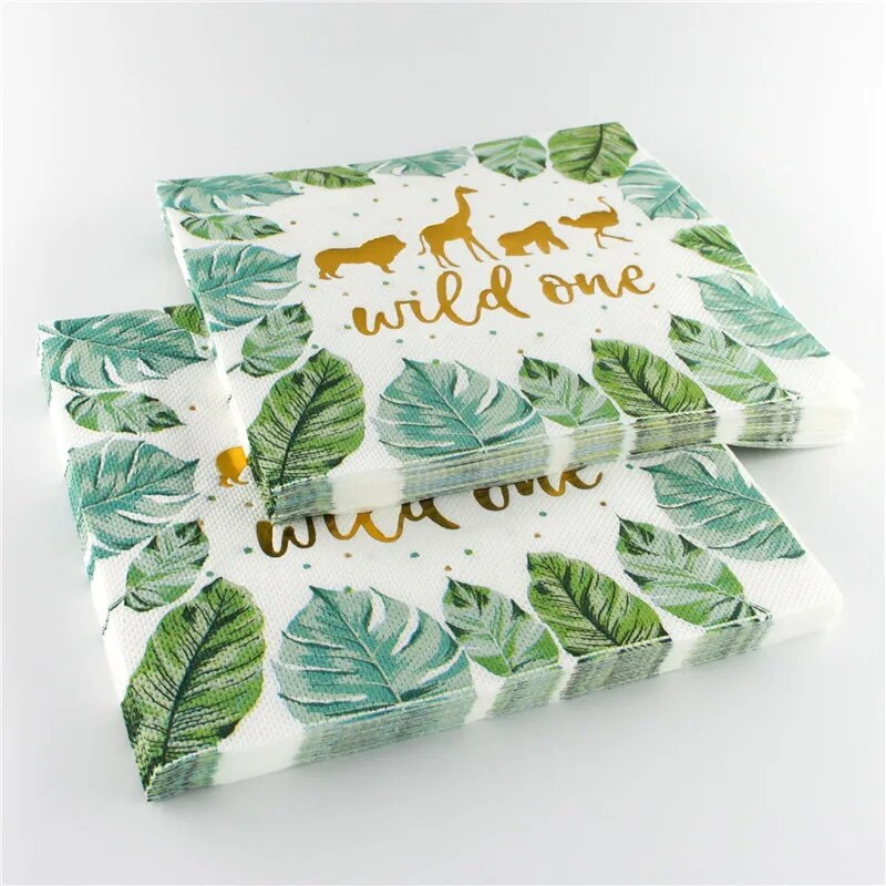 20 τεμ. Επιχρυσωμένες χαρτοπετσέτες κινουμένων σχεδίων μιας χρήσης Μπρούτζινες χαρτοπετσέτες Παιδική διακόσμηση πάρτι γενεθλίων Τραπέζι για δείπνο Χαρτί χαρτί