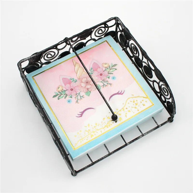 20 τεμ. Επιχρυσωμένες χαρτοπετσέτες κινουμένων σχεδίων μιας χρήσης Μπρούτζινες χαρτοπετσέτες Παιδική διακόσμηση πάρτι γενεθλίων Τραπέζι για δείπνο Χαρτί χαρτί