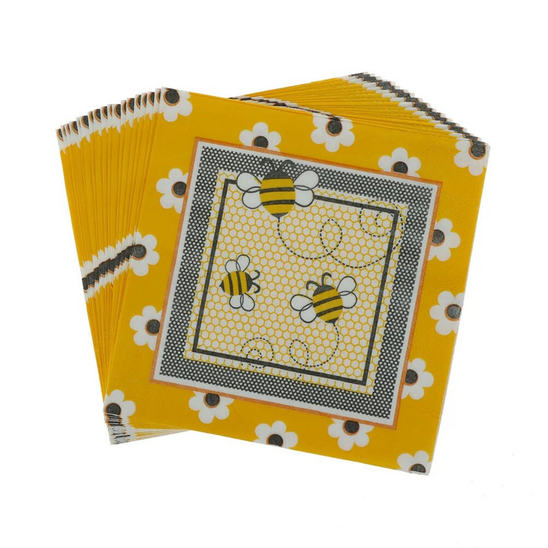 20tk pulmapeo salvrätikud trükitud lillega paberist salvrätikud peotarvete jaoks restorani kohviku sisustus