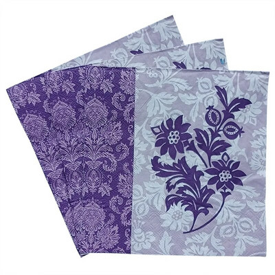 20tk/komplekt Vintage Flower Rose Butterfly Paper Salvrätikud Lauakaunistus Ühekordsed lauanõud Pulmapeo paber