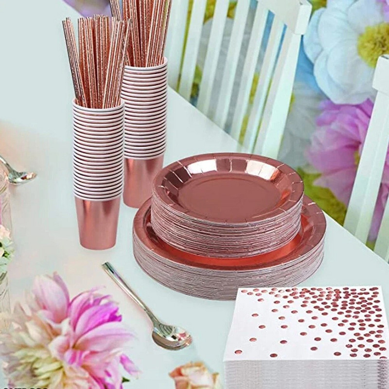 Party Pontnyomott Esküvői Dekor Törölközők Fehér Születésnapi 25db Selyemszalvéták Szalvéta Papír Elegáns Eldobható Asztali Fólia Arany