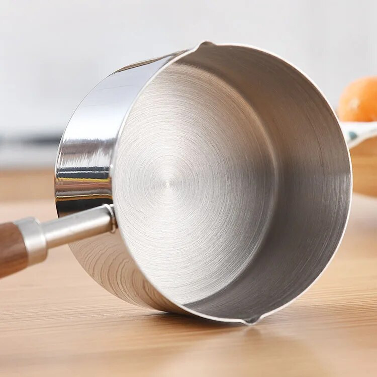 Nerūdijančio plieno mini keptuvė Buitinė karšto aliejaus keptuvė Virti kiaušiniai Karštas šokoladas Karštas Pienas Puodas Buitinis Daugiafunkcis puodas