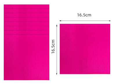 Solidūs rožiniai gimtadienio papuošimai mergaitėms Vienkartiniai stalo reikmenys Popieriaus medžiaga Puodeliai Servetėlės Lėkštės Šakutė Šaukštas Staltiesė