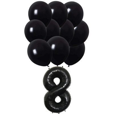 Solidūs juodi gimtadienio papuošimai mergaitėms Vienkartiniai stalo reikmenys Popieriaus medžiaga Puodeliai Servetėlės Lėkštės Šakutė Šaukštas Staltiesė