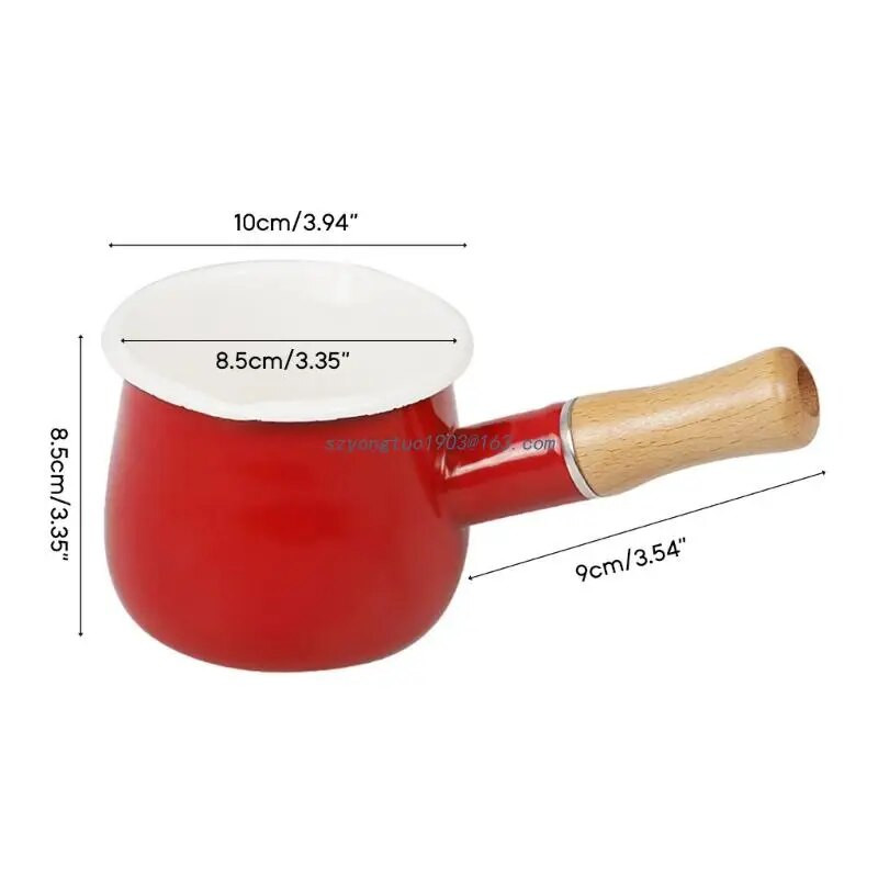 Αντικολλητικό τηγάνι γάλακτος Μικρές κατσαρόλες σμάλτο υλικό Σάλτσα τηγάνια Σάλτσα τηγάνια