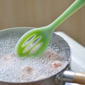 Silikoonist köögilusikas Pilusikas suur pika varrega kurn Lusikas Skimmer Silikoonist supikulp Kurn Spaatliga toiduvalmistamise tööriistad