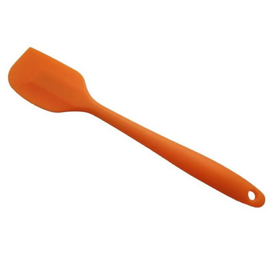 Kuum universaalne kuumakindel integreeritud käepidemega silikoonist lusikas kaabits spaatliga jäätise kook köögiriistade mugavuse jaoks
