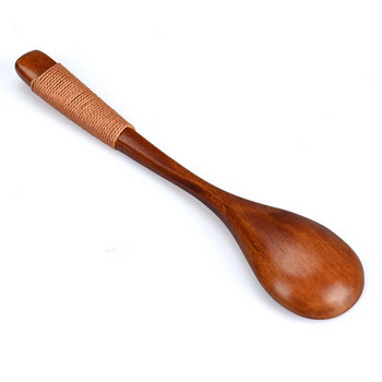 14 см дървена лъжица Бамбукова кухненска посуда за готвене Инструмент Дървена супа Чаена лъжица Лъжица за кетъринг за кухня Ново пристигане Гореща разпродажба