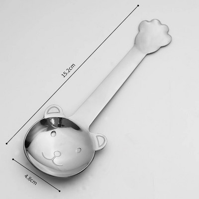 Κουτάλι καφέ από ανοξείδωτο χάλυβα Παχύ Creative Bear Shape Snack Scoop Κουζινικά σκεύη για μαθητές Παιδιά