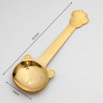 Κουτάλι καφέ από ανοξείδωτο χάλυβα Παχύ Creative Bear Shape Snack Scoop Κουζινικά σκεύη για μαθητές Παιδιά