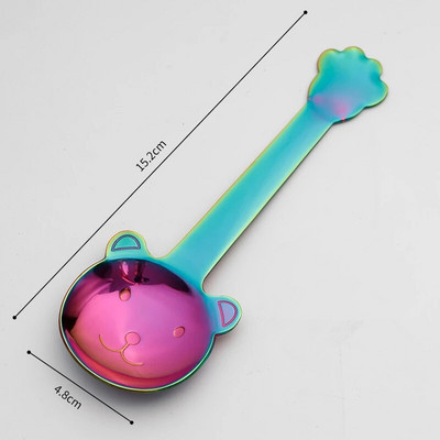 Κουτάλι καφέ από ανοξείδωτο χάλυβα Παχύ Creative Bear Shape Snack Scoop Κουζινικά σκεύη για μαθητές Παιδιά