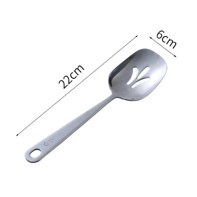 Uus loominguline roostevabast terasest lusikas Toidu serveerimislusikas Kodune lauanõud Ruudupea nõud Kulp Kurn Kööginõud