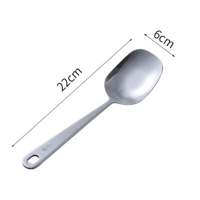 Uus loominguline roostevabast terasest lusikas Toidu serveerimislusikas Kodune lauanõud Ruudupea nõud Kulp Kurn Kööginõud