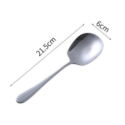 Uus loominguline roostevabast terasest lusikas Toidu serveerimislusikas Kodune lauanõud Ruudupea nõud Kulp Kurn Kööginõud