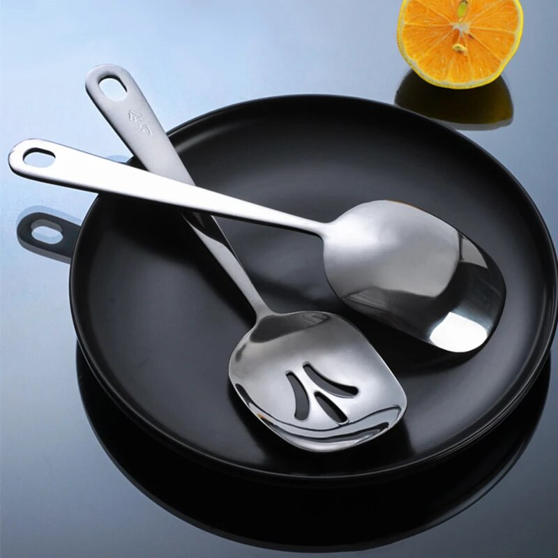 Uus loominguline roostevabast terasest lusikas Toidu serveerimislusikas Kodune lauanõud Ruudupea nõud Kulp Kurn Kööginõud