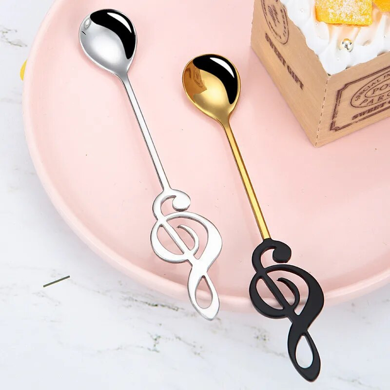 Roostevabast terasest noot Loominguline Lusikas Teelusikad Tee Kohv Jäätis Segamislusikas Lauanõud Söögiriistad Kööginõud