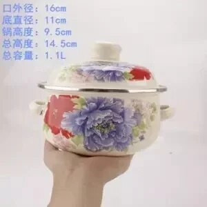 Piimapott emailiga pott emailiga kauss beebitoidukauss kauss kõrvakõrvapott Multifilm riisikauss kaanega Induktsioonpott keetmine