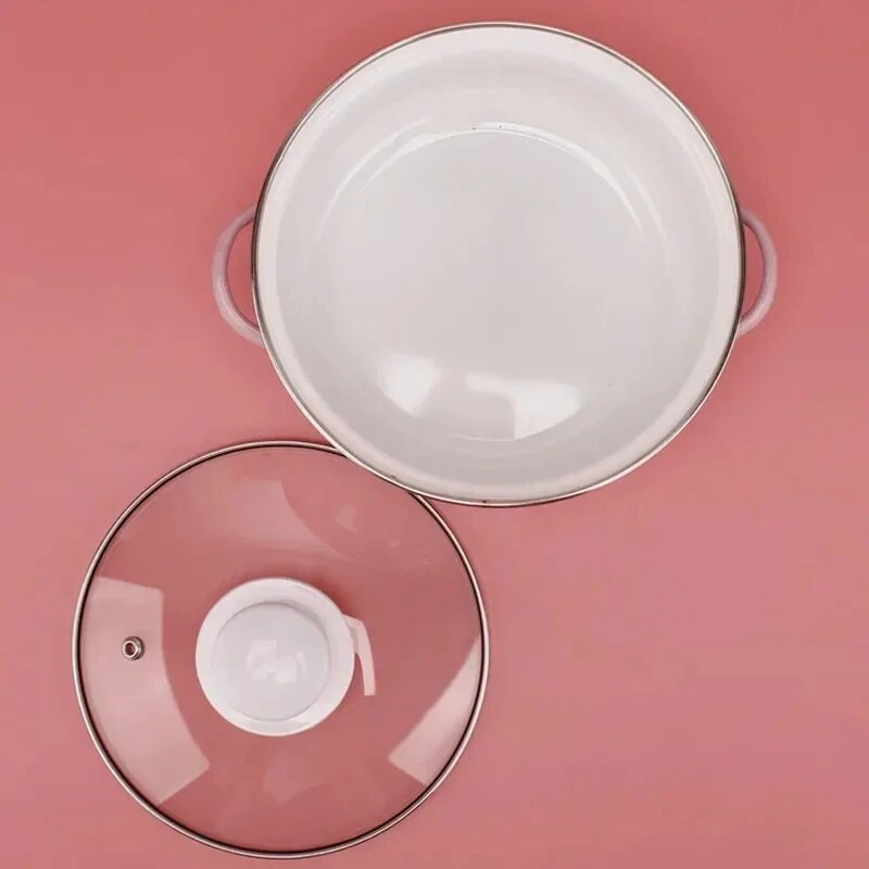 Juha od emajla Mlijeko Dodatak hrani za bebe Binauralno kuhanje rezanaca Zdjela za održavanje svježine Indukcijsko kuhalo