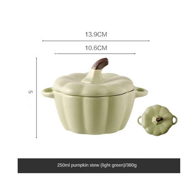 KAWASIMAYA Παιδικό μπολ με αυγό στον ατμό Μπολ συμπληρωματικών τροφών για μωρά με καπάκι Διπλό αυτί Κεραμική σούπα αυγού Βρεφικό μπολ