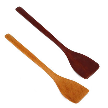 Дървени незалепващи лъжици Естествена дървена шпатула Turner Пържена лопата Кухненски прибори Лопата Инструмент за готвене за главния готвач Домашен готвач