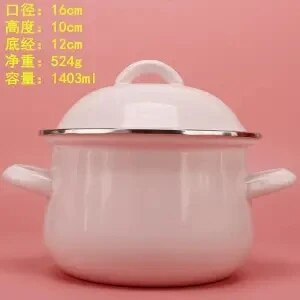 Εσμάλτη κατσαρόλα Mini Macarons Χρώμα Μικρή κατσαρόλα για σούπας Σμάλτο Χοντρό σμάλτο Διπλό κατσαρολάκι για τα αυτιά Συμπληρωματικό επιδόρπιο φαγητού Κατσαρόλα Μαγειρικά σκεύη κουζίνας