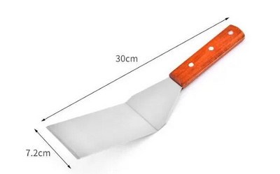 Nerūdijančio plieno metalo kepsninės kepsninė Turner Mentele Virtuvės indai Priedai kotletams Šoninė Teppanyaki blynų įrankiai