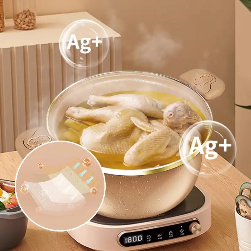 Mikrosurvekeraamika savist mikrosurvega supipott mittenakkuva pott suure mahutavusega majapidamises kasutatav multifunktsionaalne integreeritud hautis