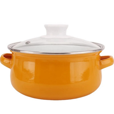 Vintage emailiga pott gaasi- ja elektripliitidele, paks ja tahke 16–24 cm supi- ja hautamispott