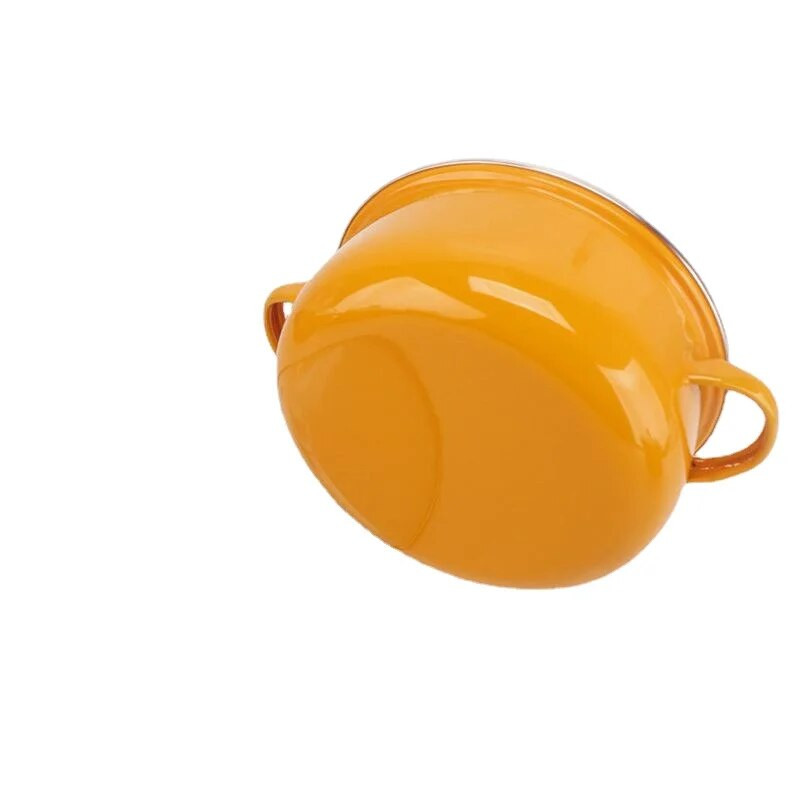 Vintage emailiga pott gaasi- ja elektripliitidele, paks ja tahke 16–24 cm supi- ja hautamispott