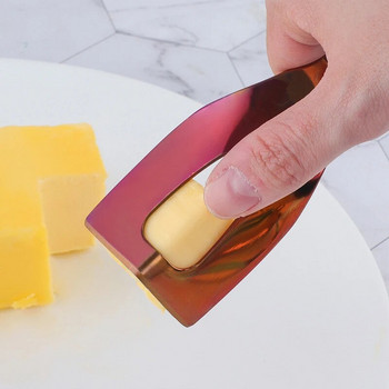 Μαχαίρια για τυρί από ανοξείδωτο ατσάλι Κόφτης βουτύρου Εργαλεία ζύμης τυριού Σπάτουλα κέικ Φιλικό προς το περιβάλλον Συσκευές κουζίνας τεμαχιστή τυριού