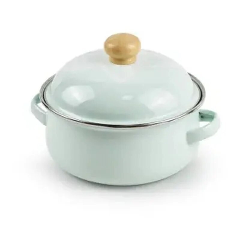 Emailipott kiirnuudlipott emailiga emailiga väike kastrul supipott induktsioonpliit gaasipliiti saab soojendada suvel uus piparmünt