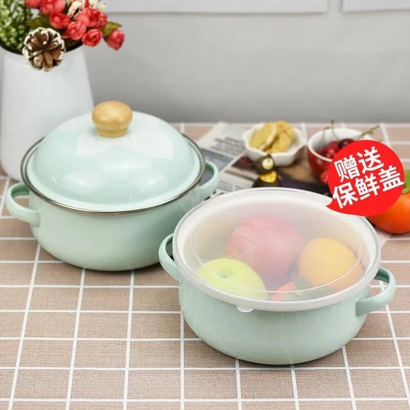 Emailipott kiirnuudlipott emailiga emailiga väike kastrul supipott induktsioonpliit gaasipliiti saab soojendada suvel uus piparmünt