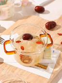 Klaasist pann Binauraalne supipott, läbipaistev hautamisklaasist kauss toiduvalmistamiseks Kööginõud, kaalu käepidemega köögitarvikud